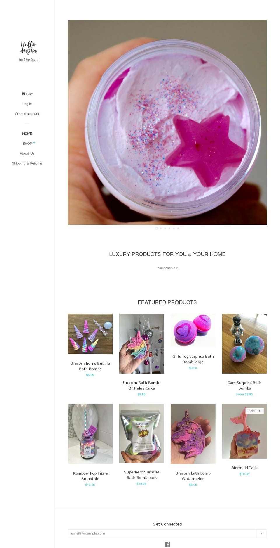 glamourskinandbody.com — Shopify storefront screenshot