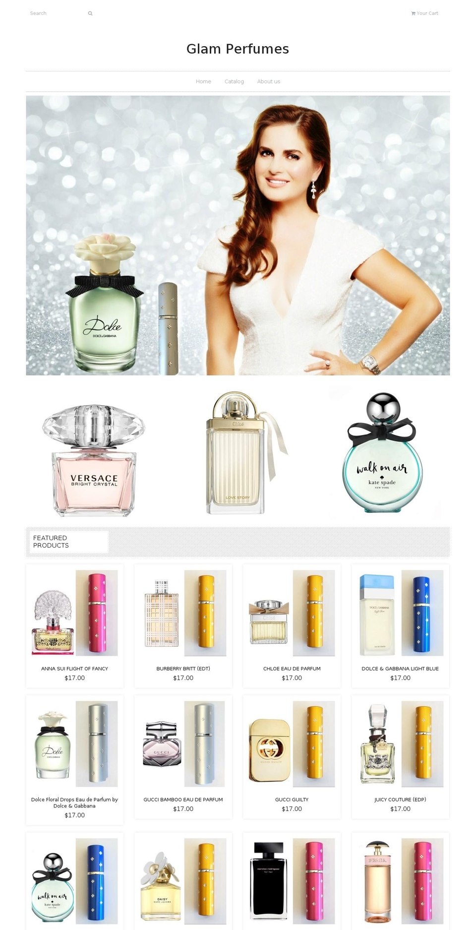 glamperfumes.com — Shopify storefront screenshot