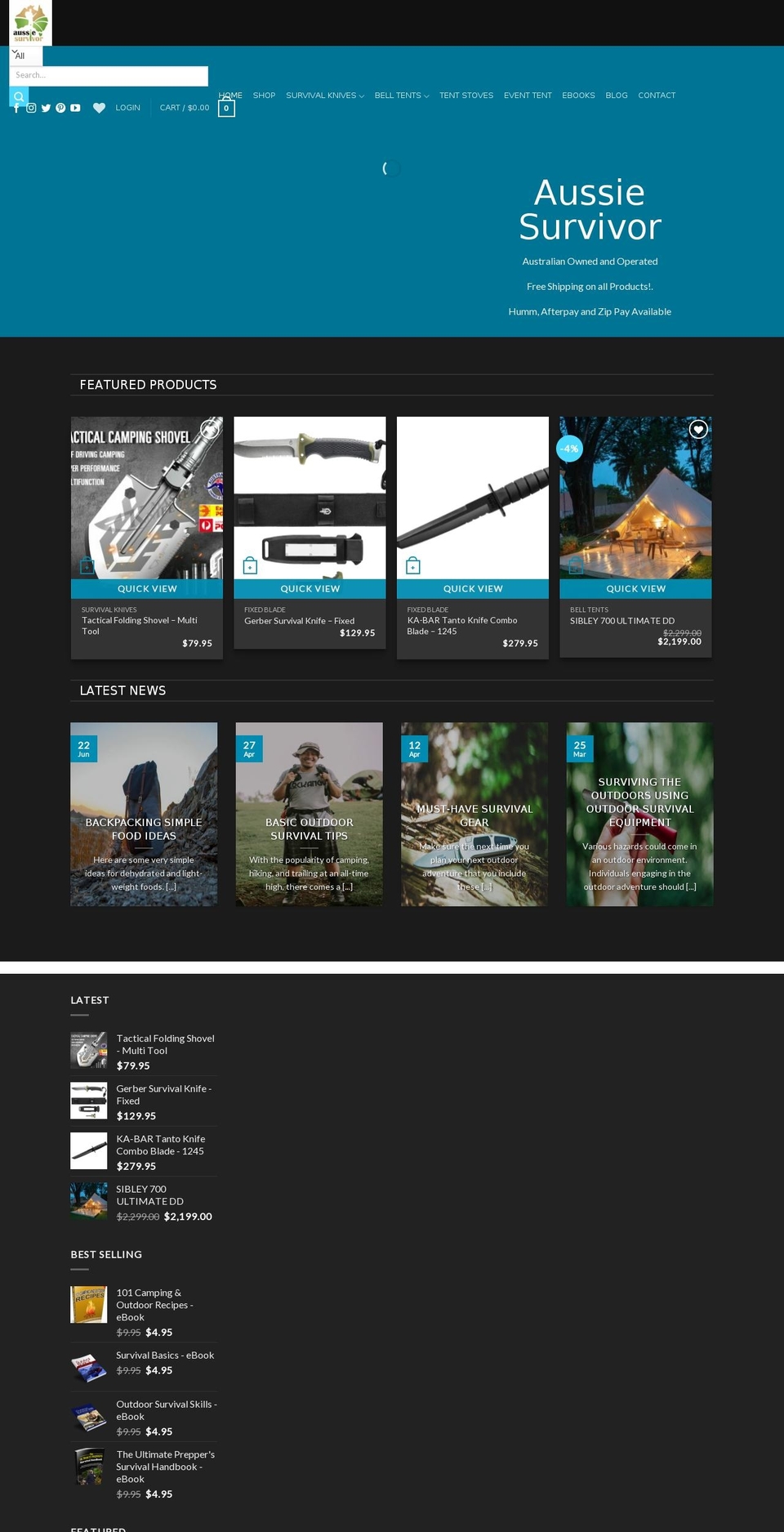 rt-eva2-v2-0 Shopify theme site example glampingemporium.com.au