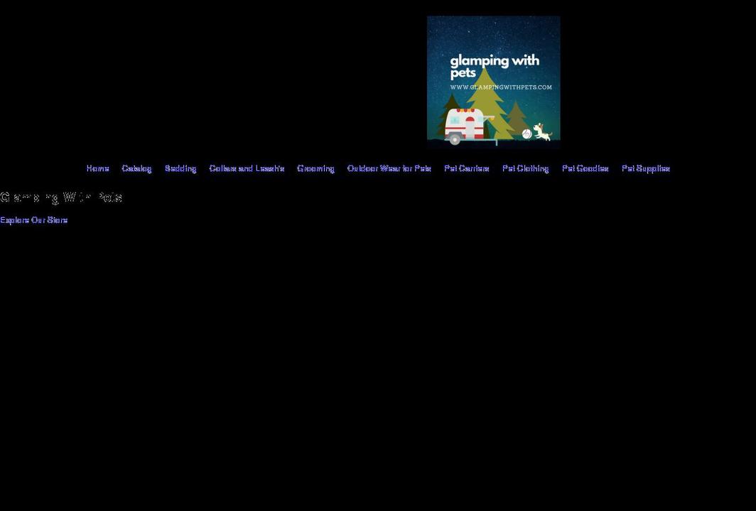 glampingwithpets.com shopify website screenshot