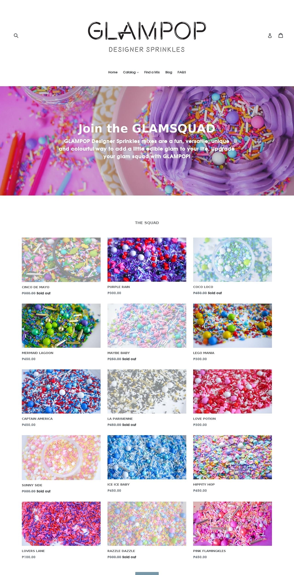 glampopph.com — Shopify storefront screenshot