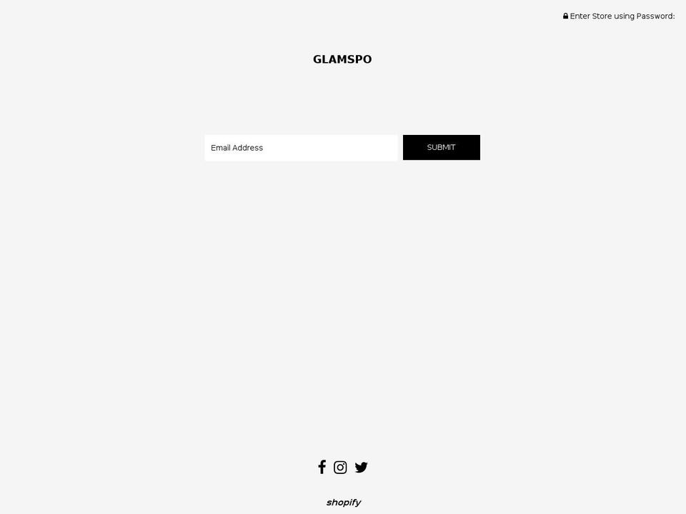 glamspo.com — Shopify storefront screenshot