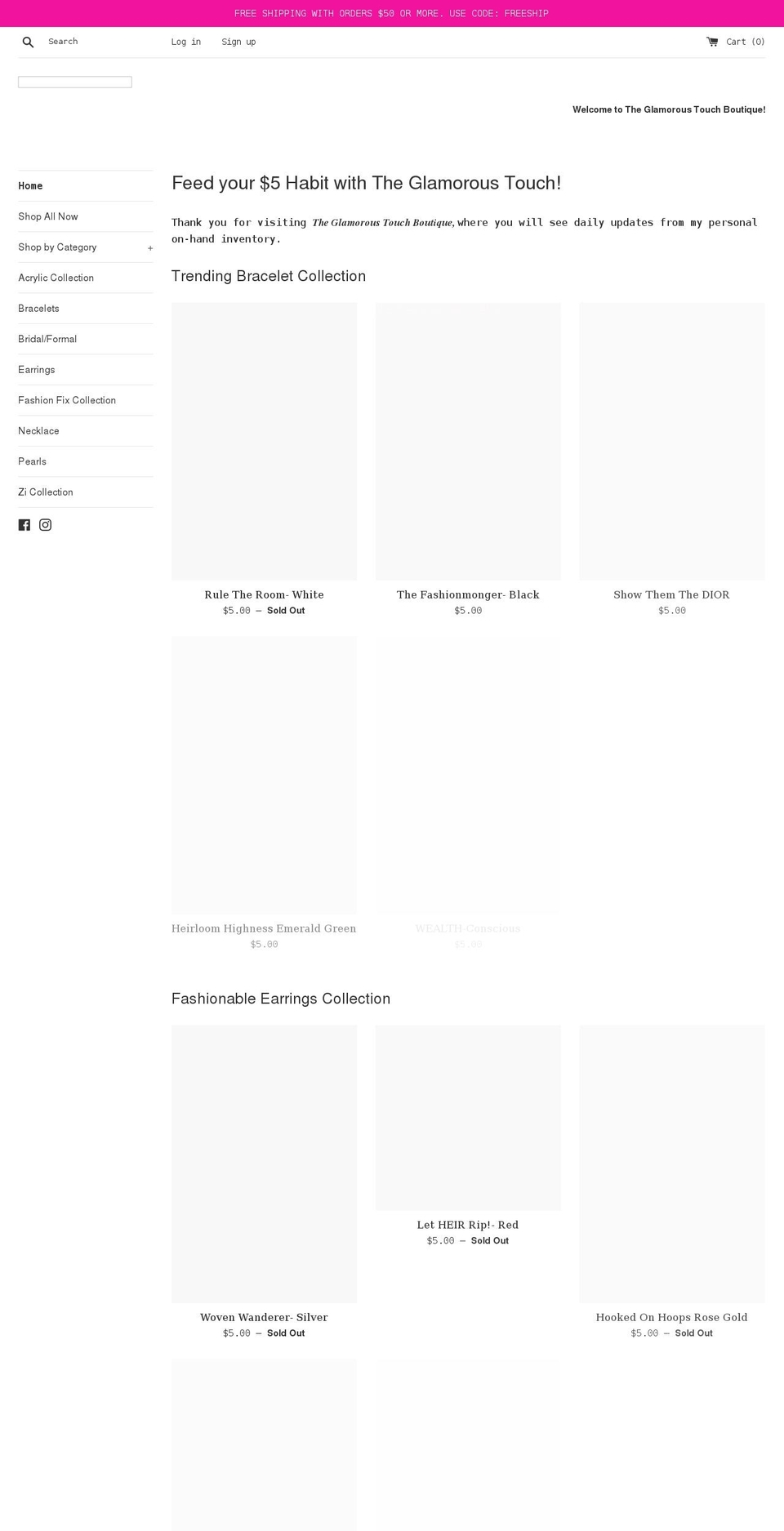 glamtouch5.com shopify website screenshot