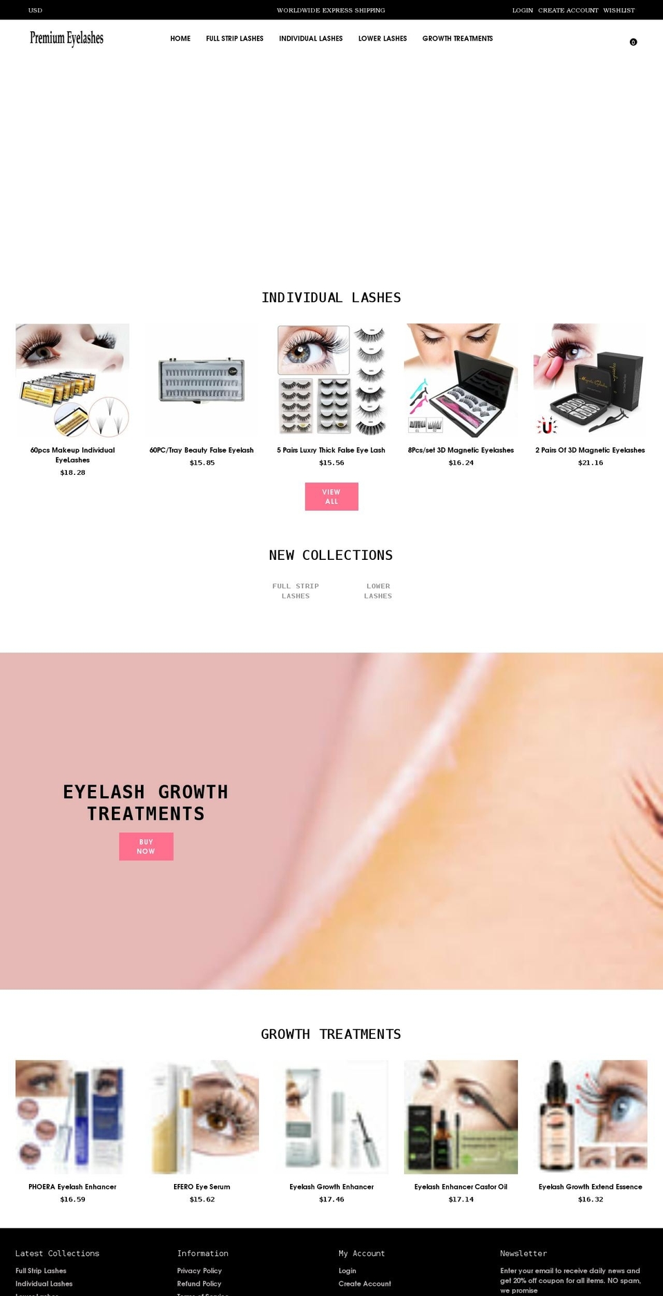 glamwinx.com shopify website screenshot