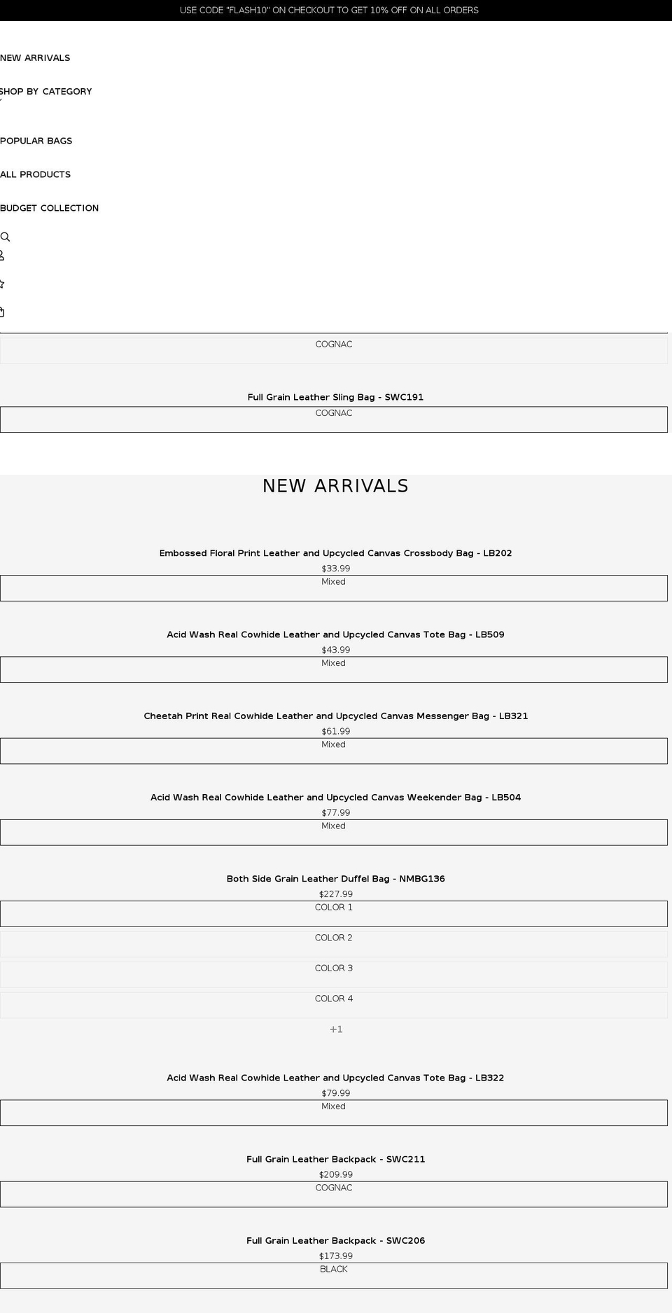 glanor.com shopify website screenshot