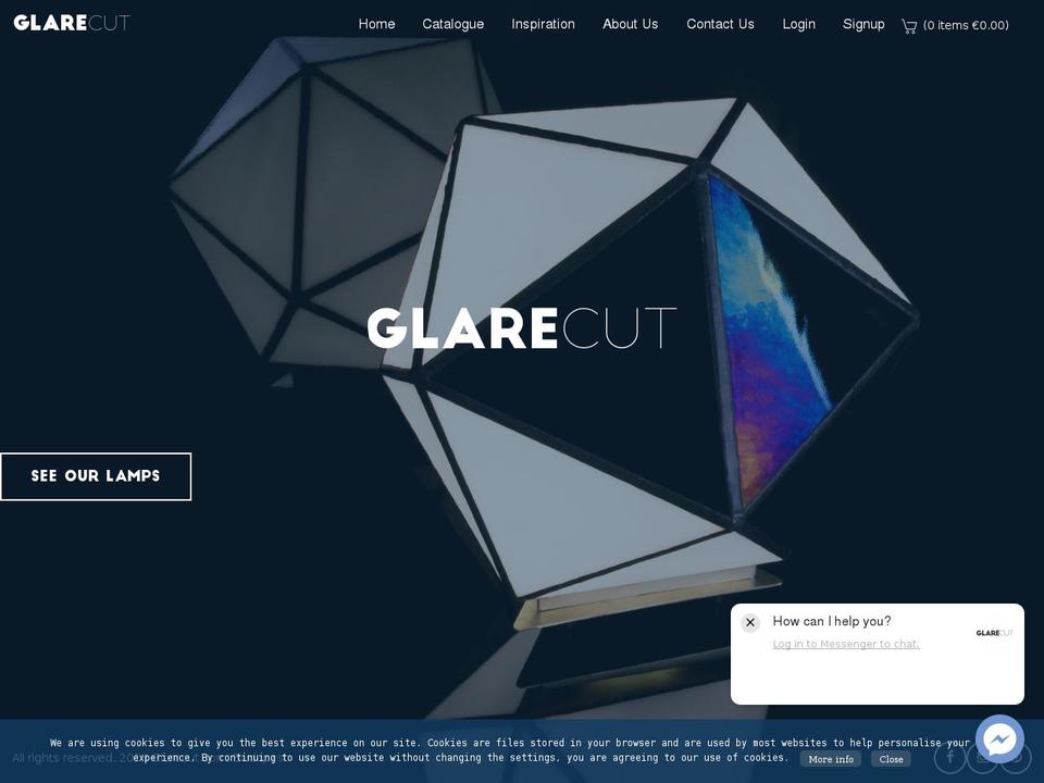 glarecut.info shopify website screenshot