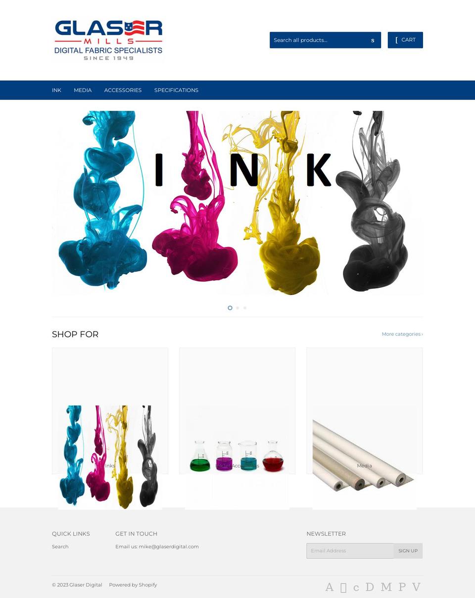 glaserdigital.com — Shopify storefront screenshot