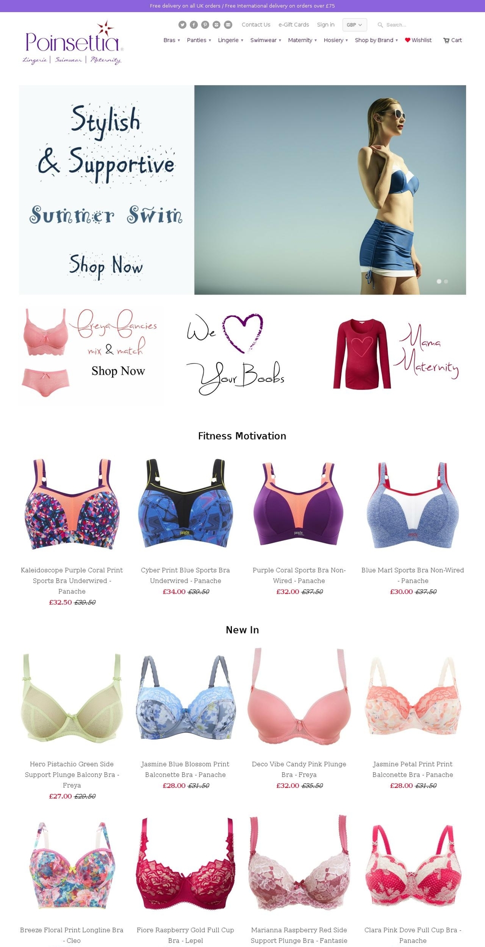 glasgowlingerie.com shopify website screenshot