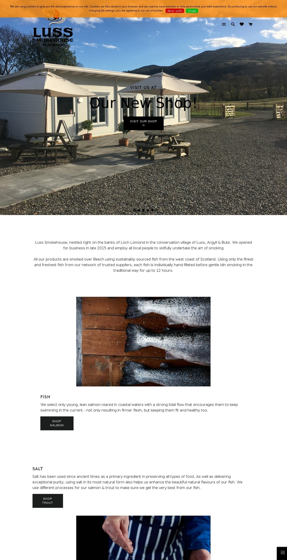 glasgowsmokehouse.com — Shopify storefront screenshot