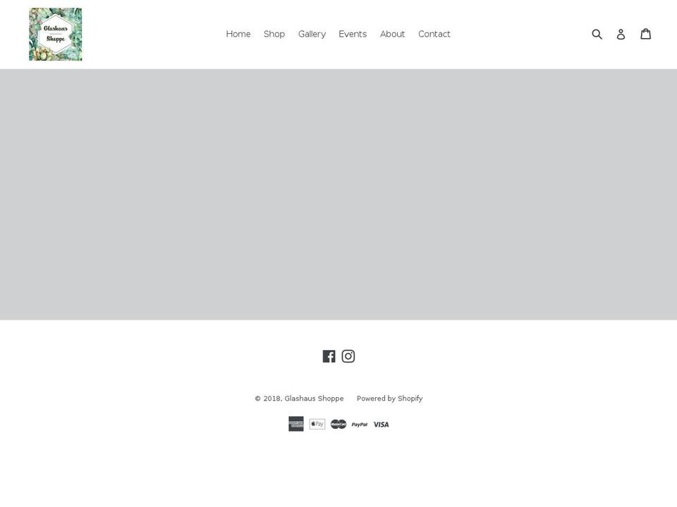 glashausshoppe.com — Shopify storefront screenshot