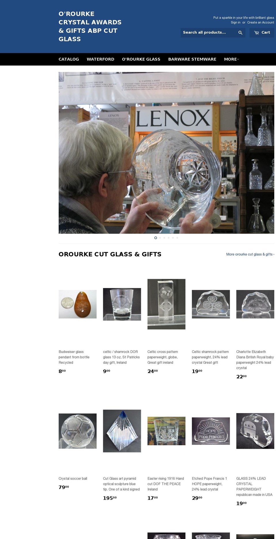 glass3.com shopify website screenshot