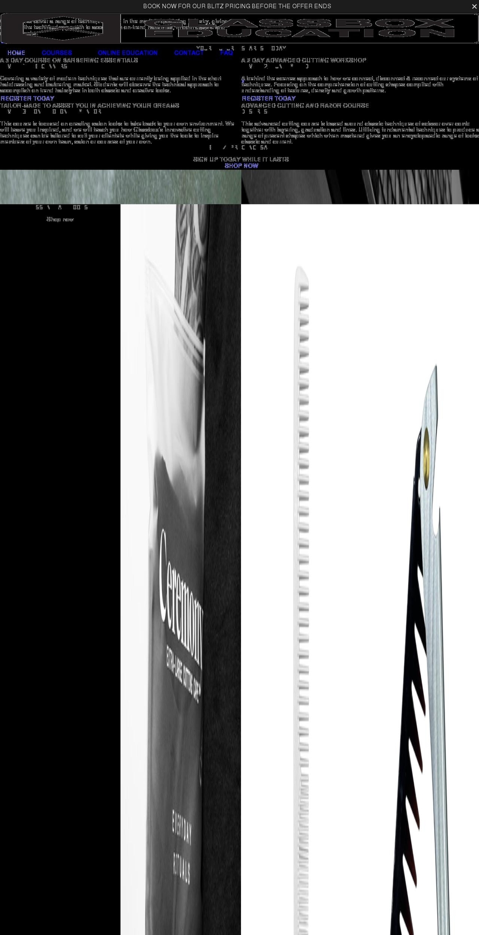 glassboxeducation.com shopify website screenshot