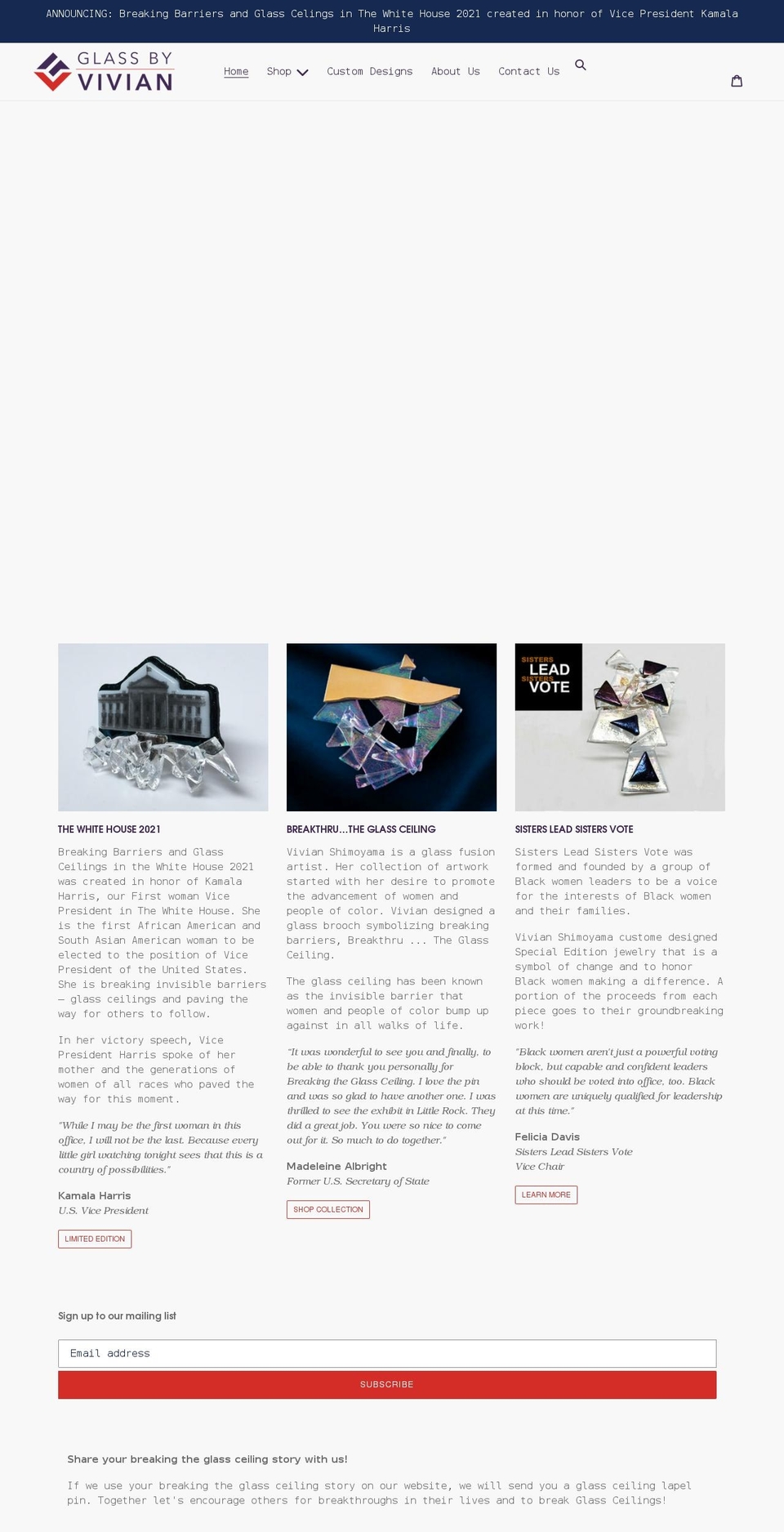 glassceilings.center shopify website screenshot
