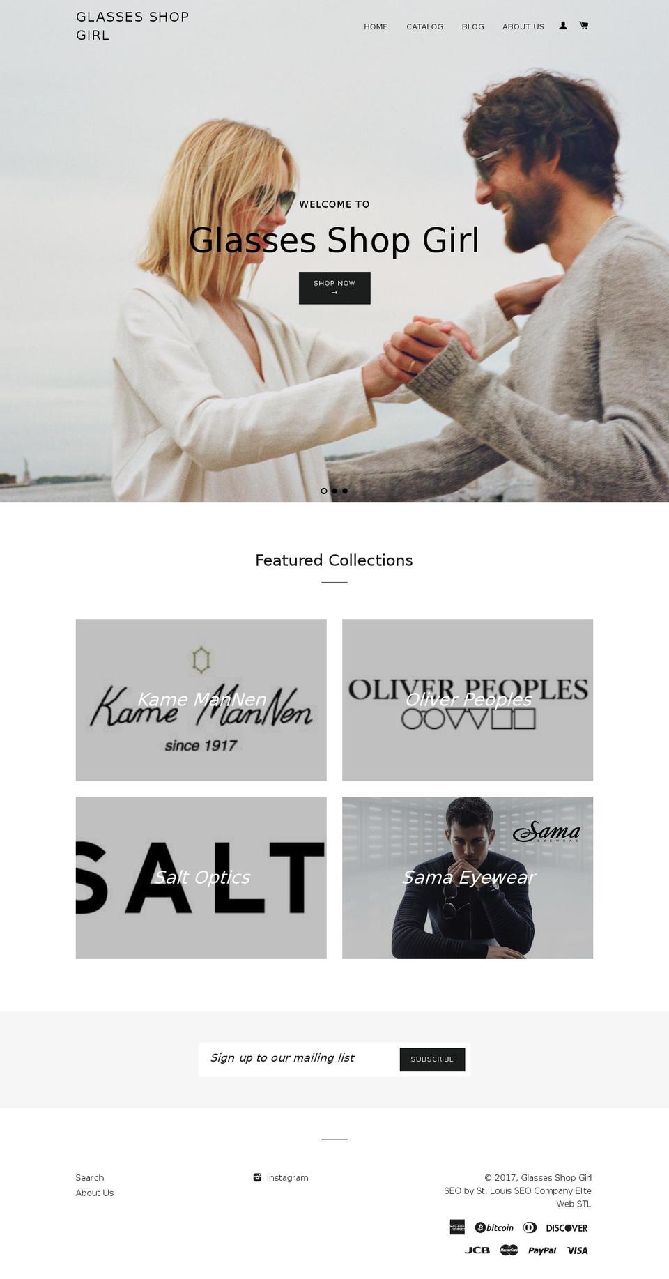 glassesshopgirl.com shopify website screenshot
