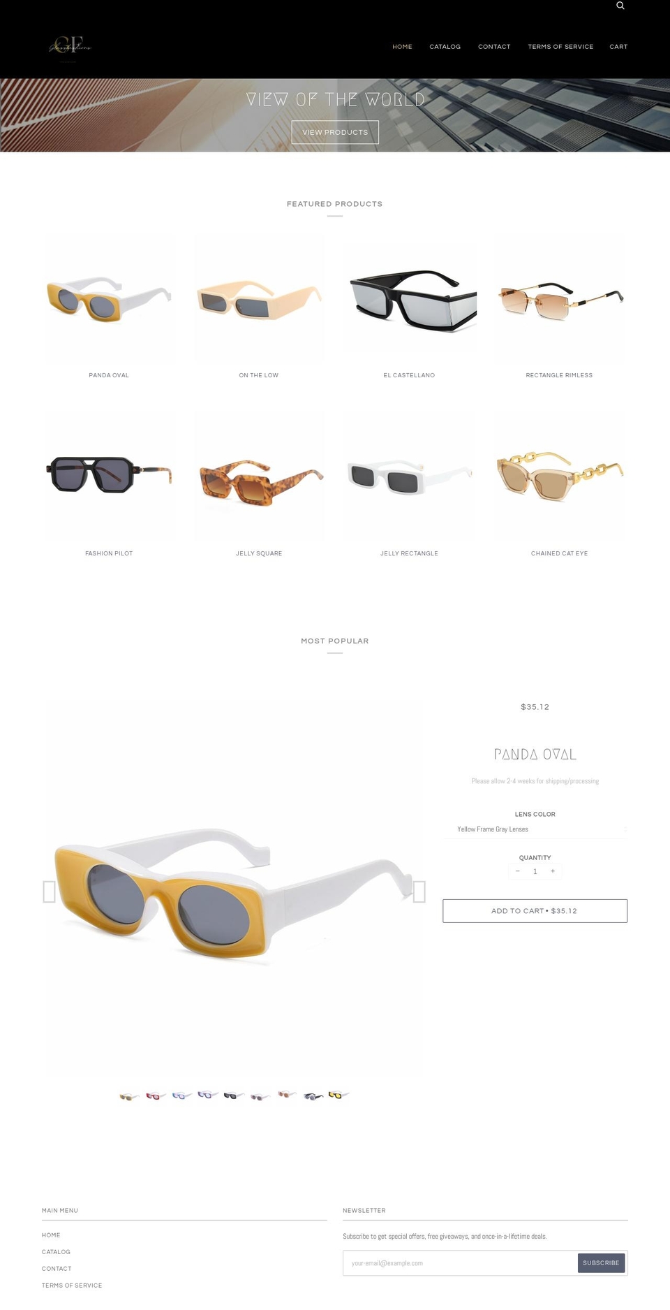 glassfashions.com shopify website screenshot