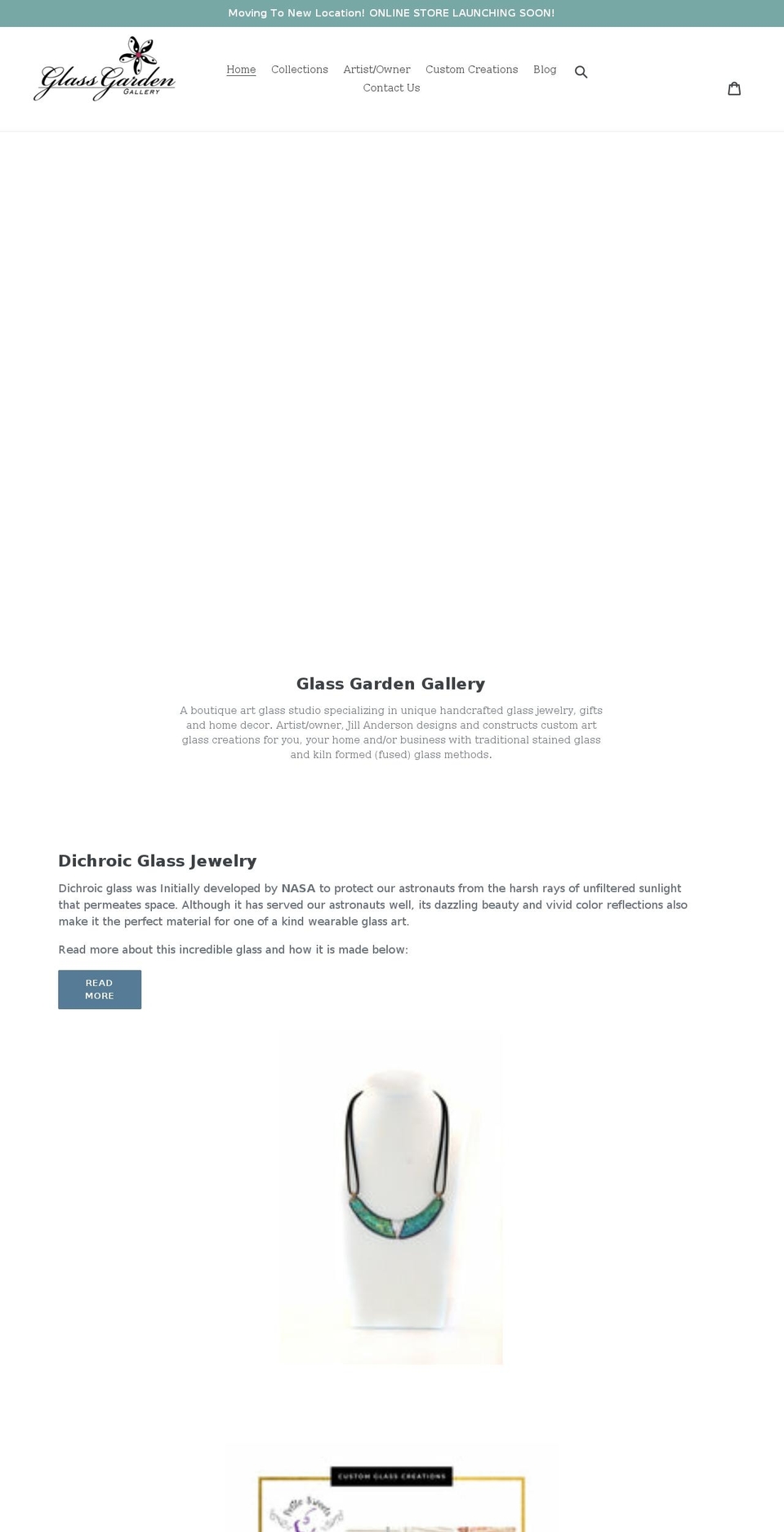 Garden Shopify theme site example glassgardengallery.com