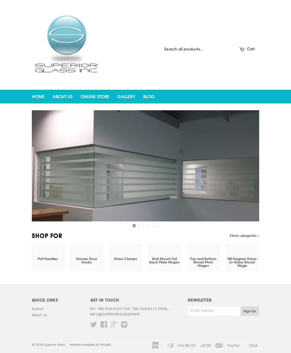 glasshardwarestore.com shopify website screenshot