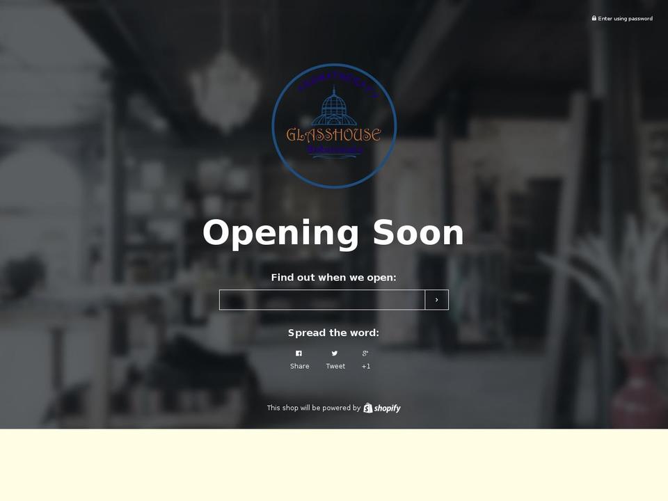 glasshousebotanicals.com shopify website screenshot