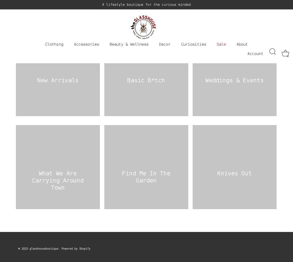 glasshousemv.com shopify website screenshot