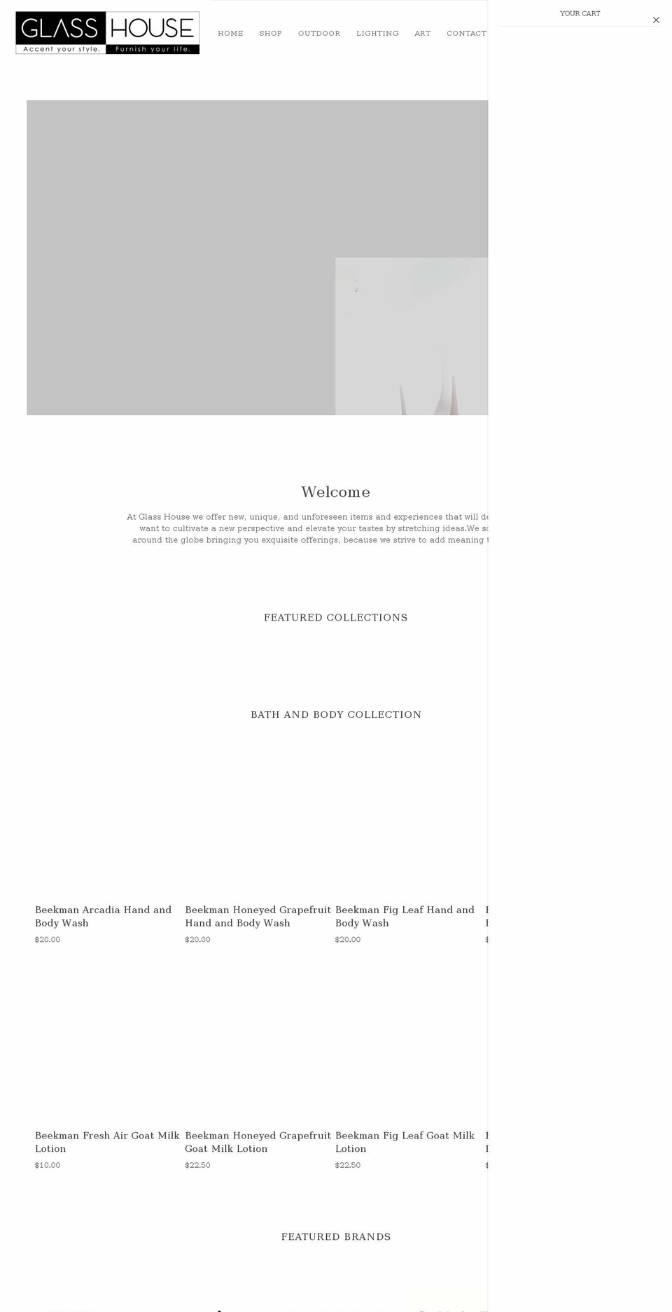 glasshouseslc.com shopify website screenshot