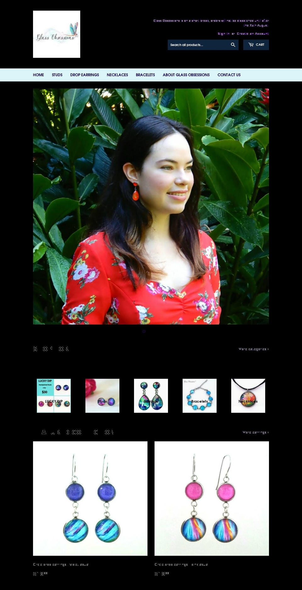 glassobsessions.com.au shopify website screenshot