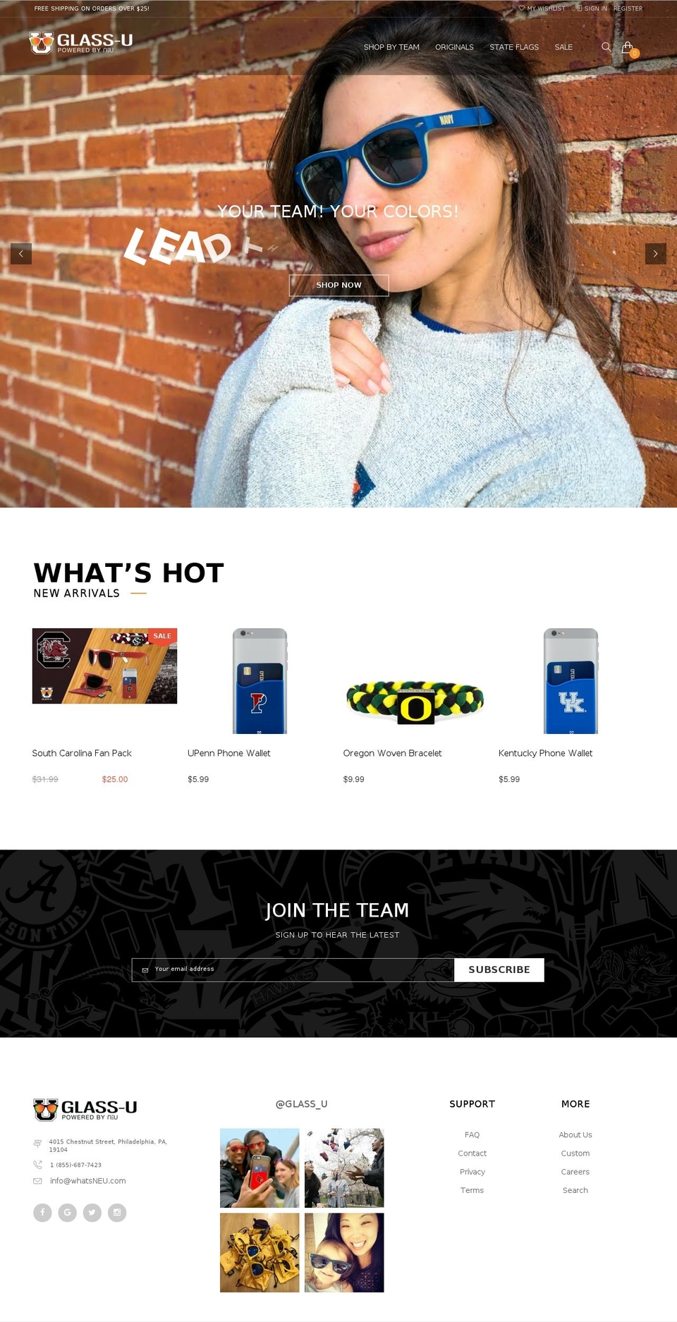 glassu.com shopify website screenshot