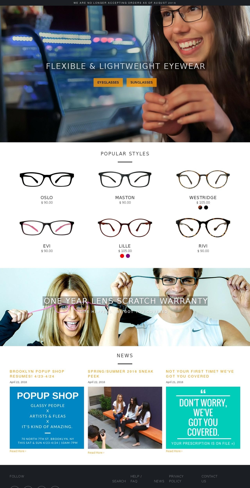 glassypeople.com shopify website screenshot