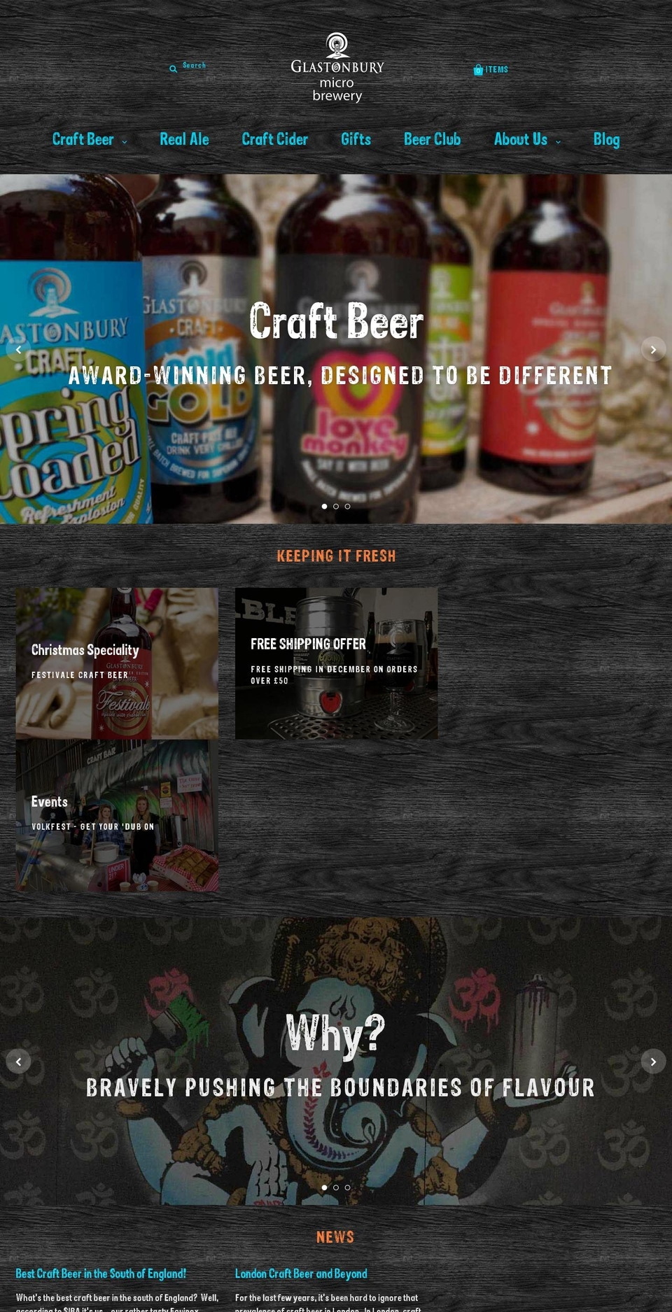 glastonburyales.com — Shopify storefront screenshot