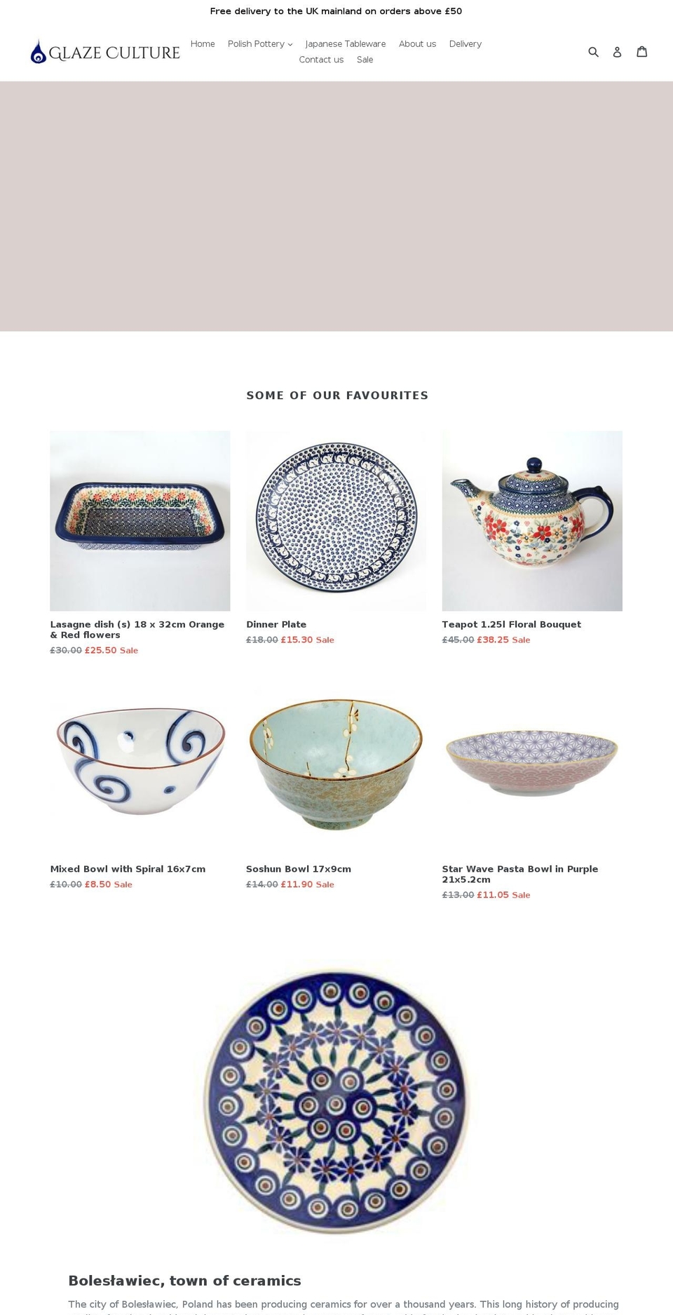 glazeculture.com — Shopify storefront screenshot