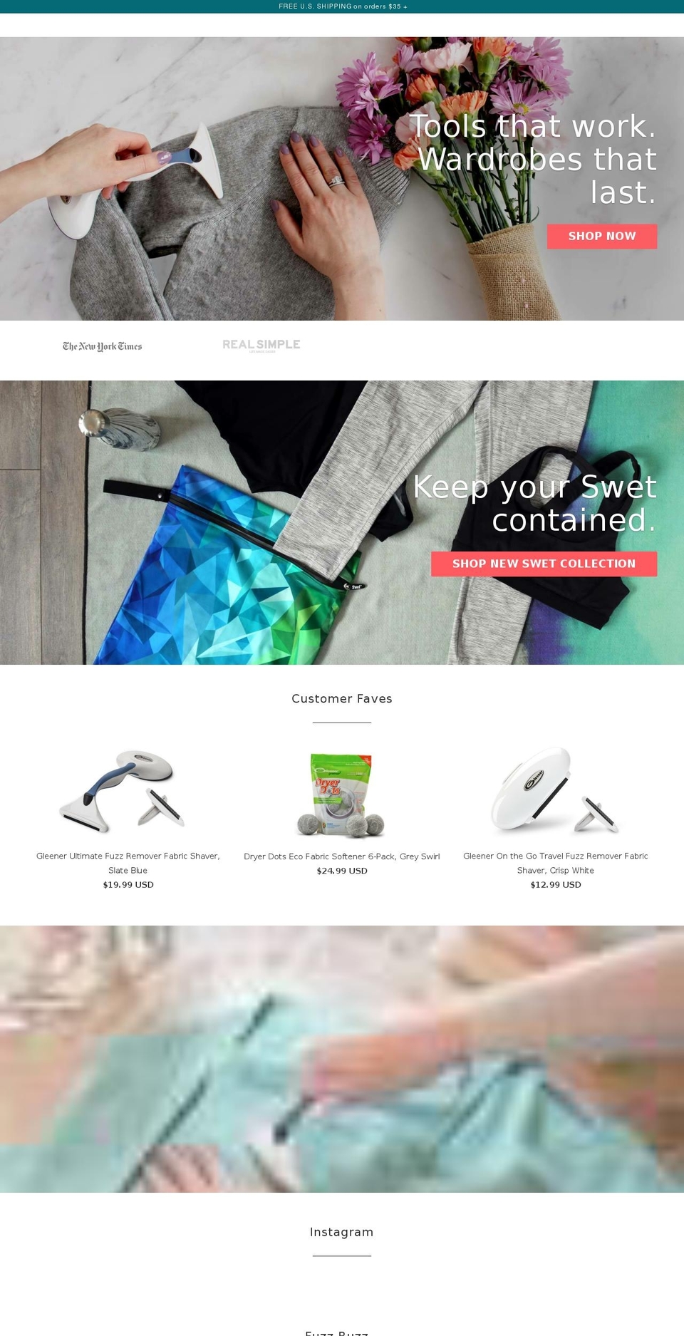 Spring Solution- Mid Rebrand Shopify theme site example gleanerfuzzremover.com