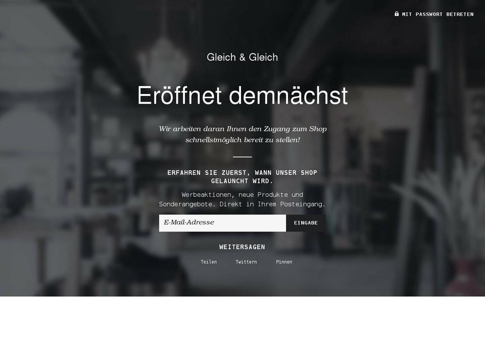 gleichundgleich.shop shopify website screenshot