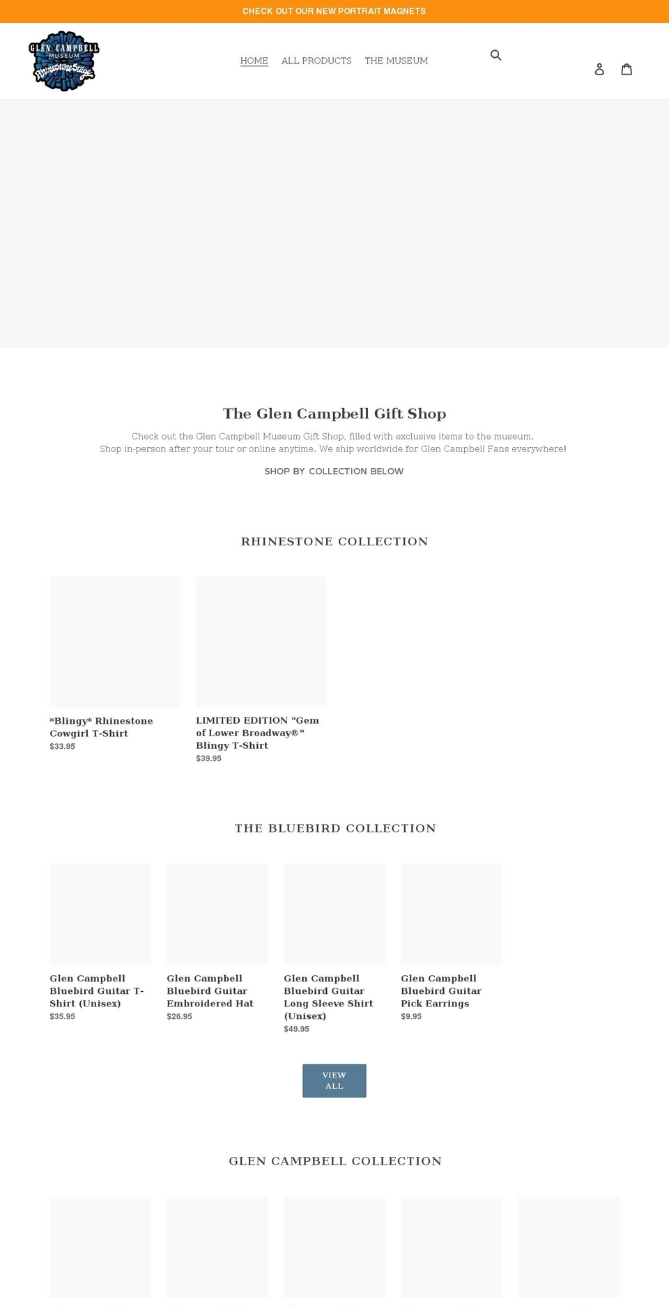 glen-campbell-museum-merchandise.myshopify.com shopify website screenshot