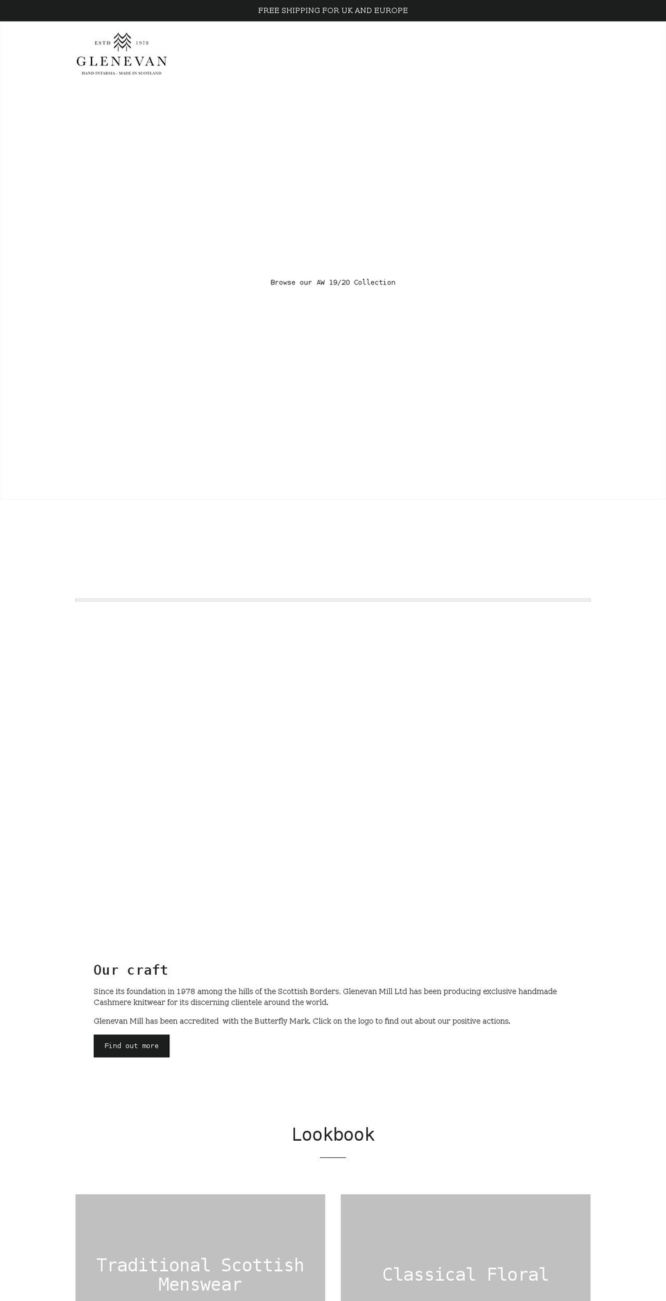 glenevan-mill.com shopify website screenshot