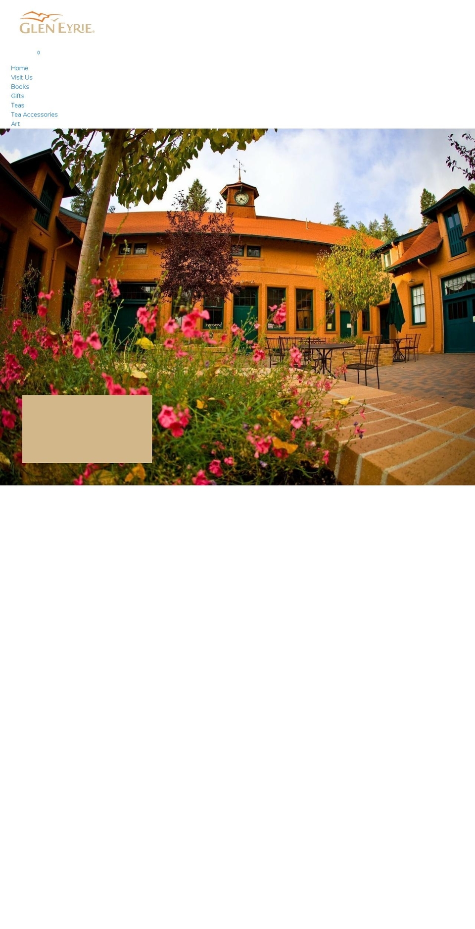 gleneyriebookstore.org shopify website screenshot