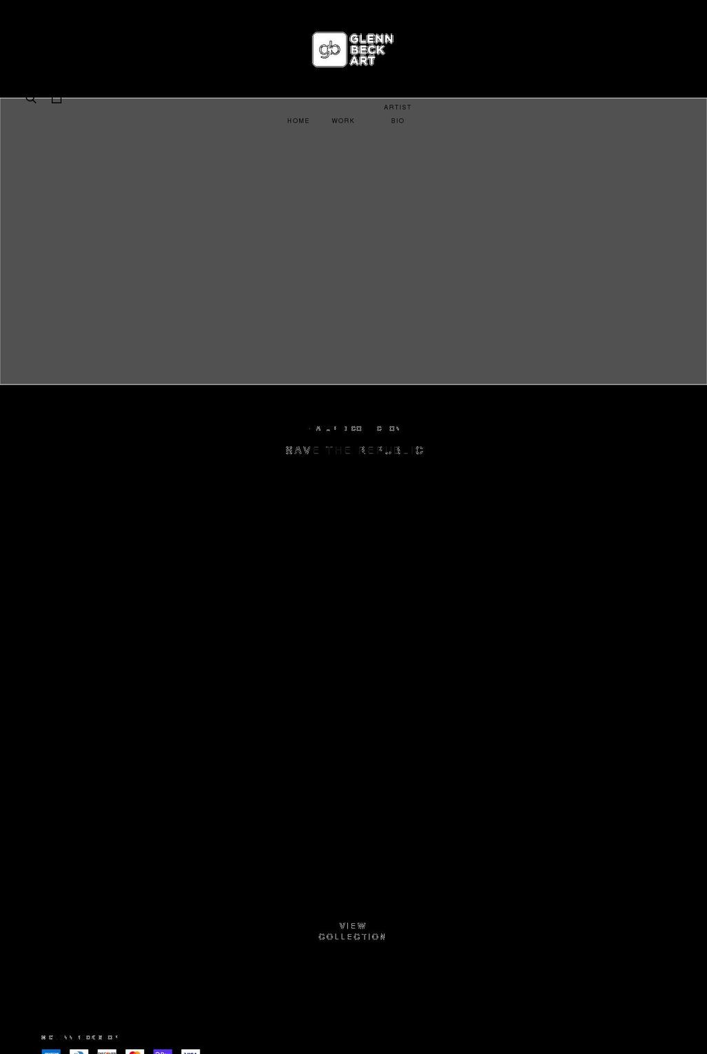 glennbeckart.com shopify website screenshot