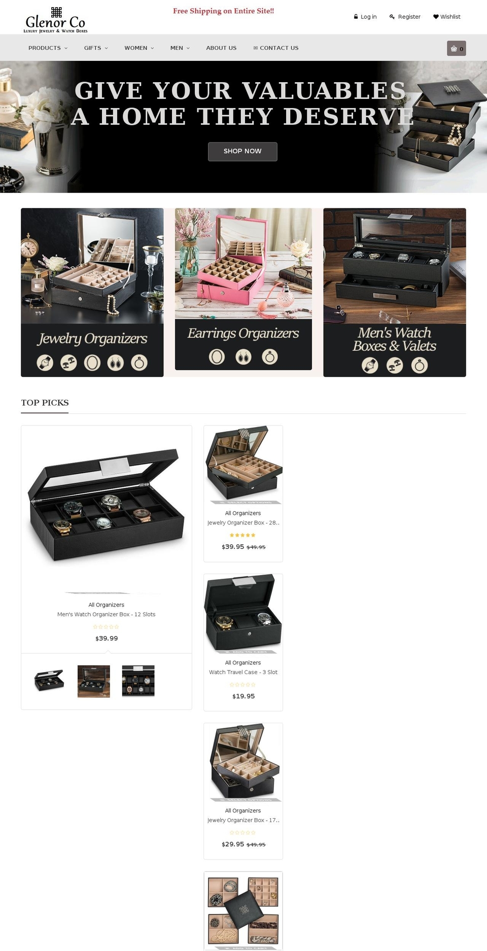 everything-jewelry-r Shopify theme site example glenorco.com