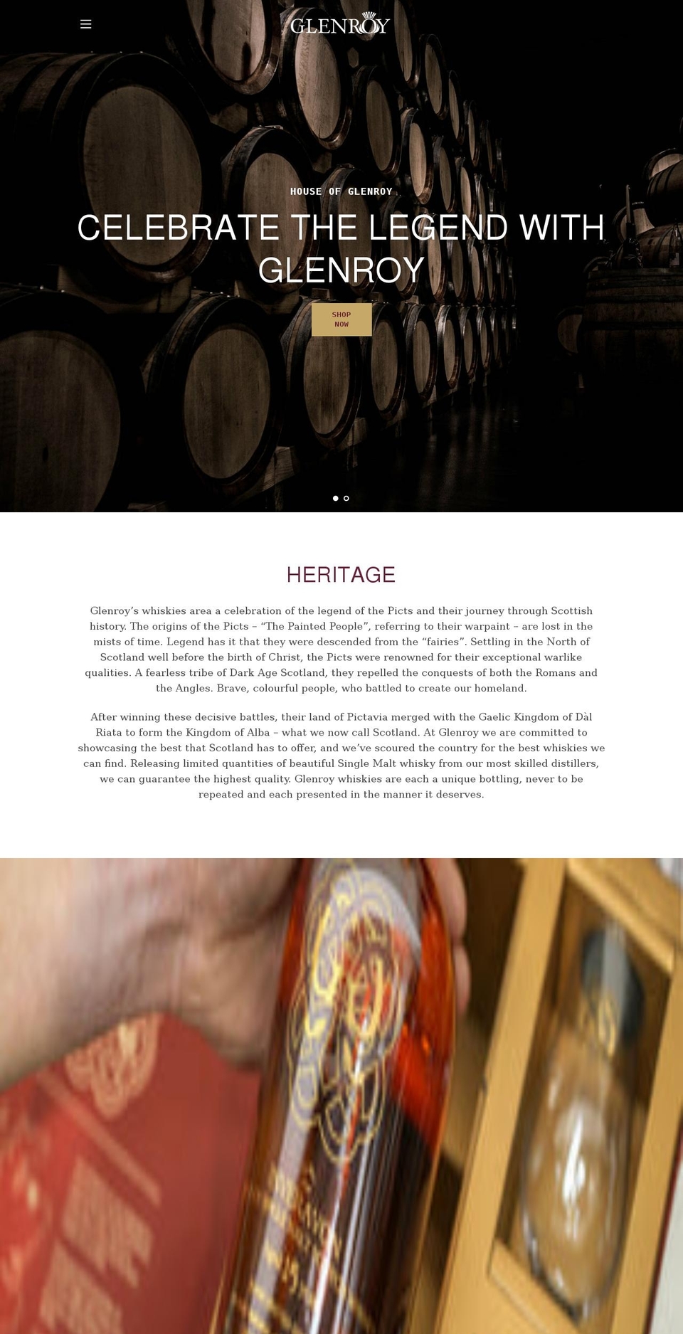 glenroy.co.uk shopify website screenshot