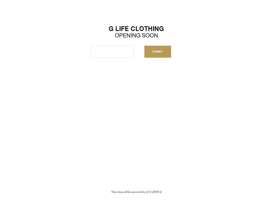glifeclothing.com shopify website screenshot