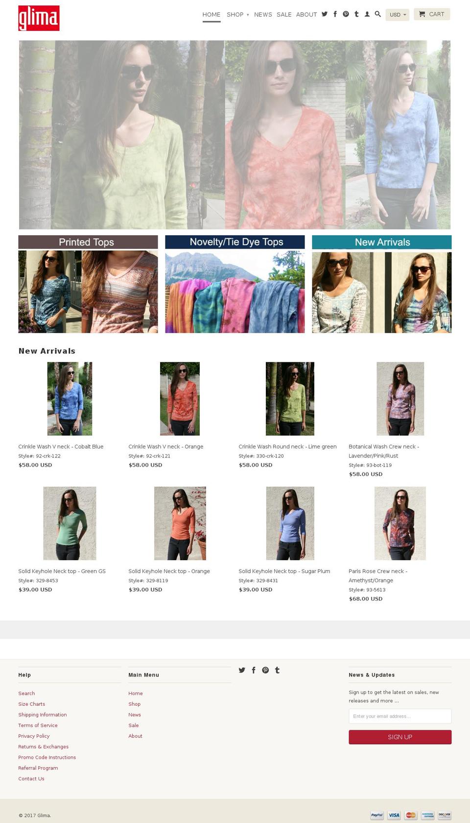 glima.com shopify website screenshot