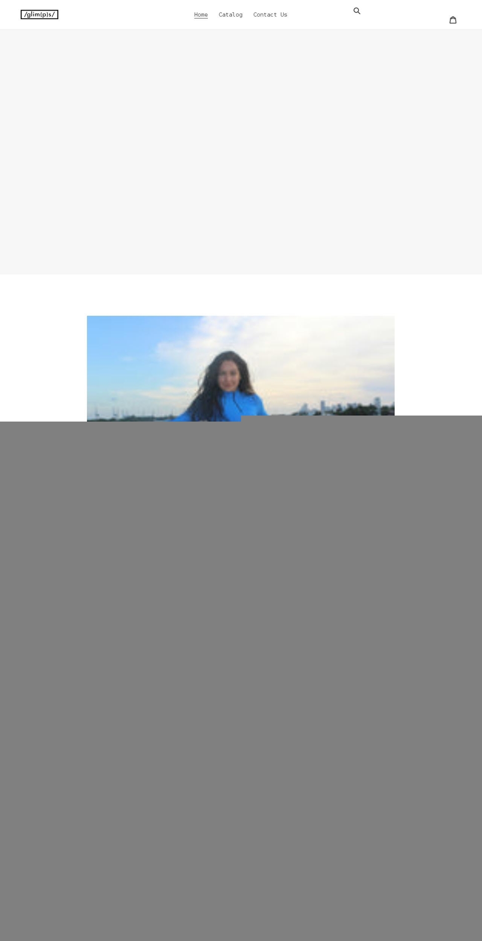 glimpsethelabel.com shopify website screenshot