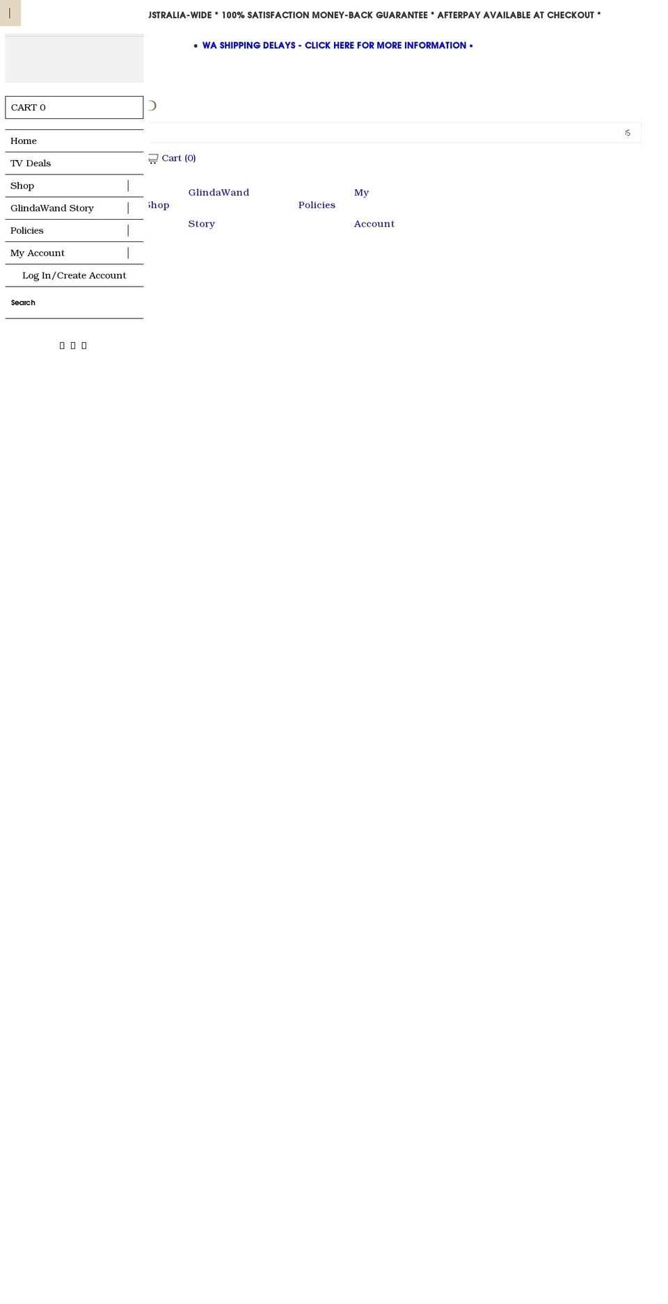 glindawand.com.au shopify website screenshot