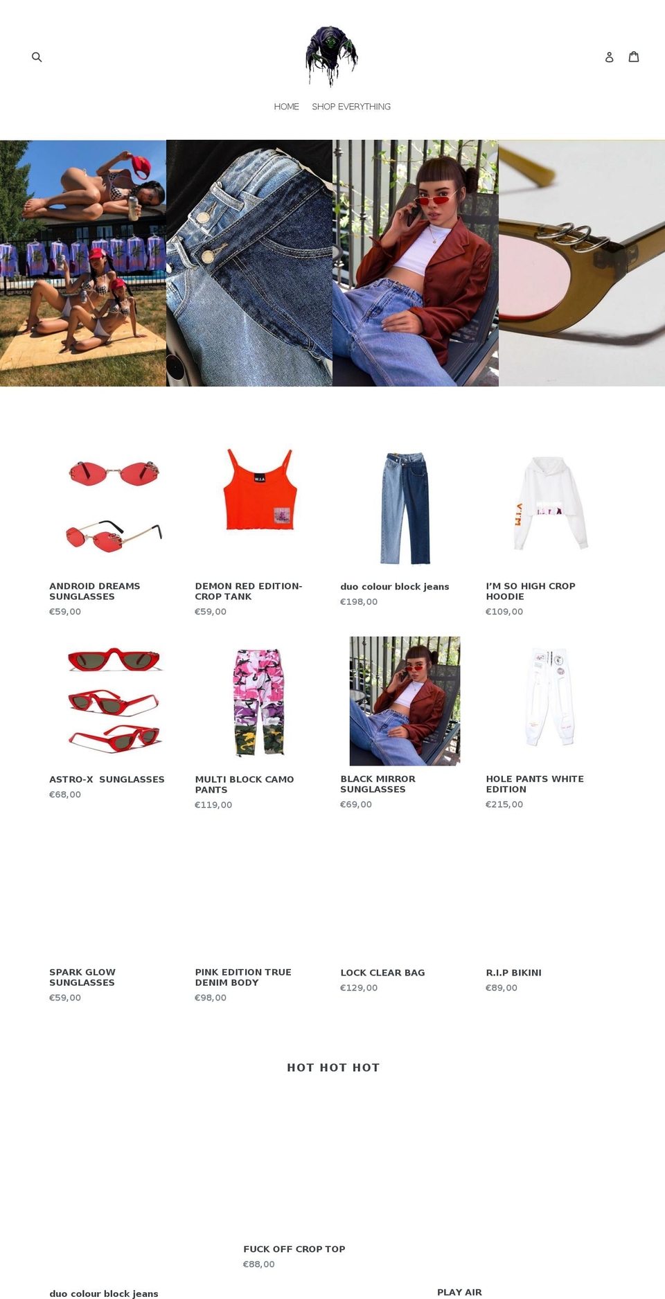 glintshoponline.com shopify website screenshot