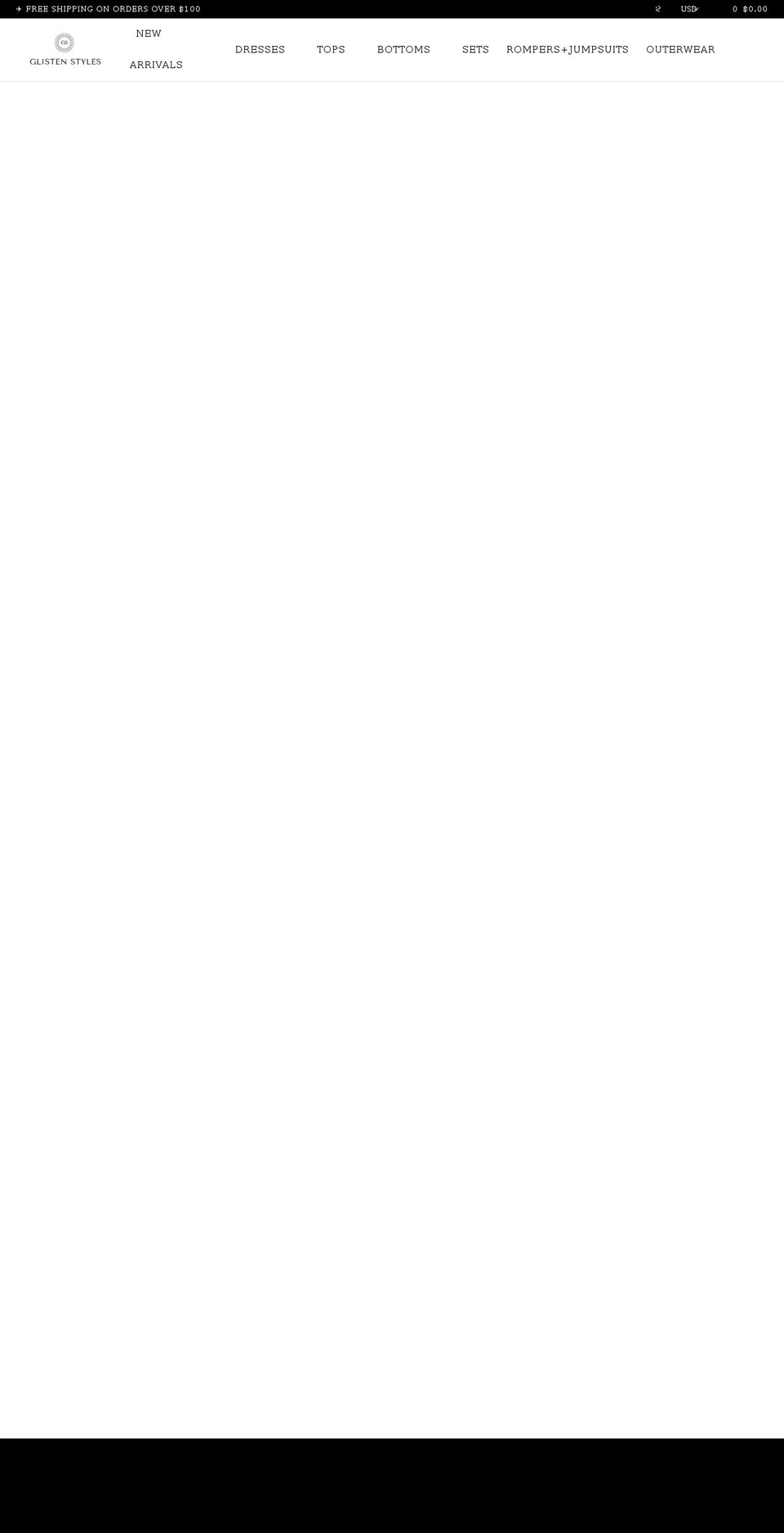 glistenstyles.com — Shopify storefront screenshot
