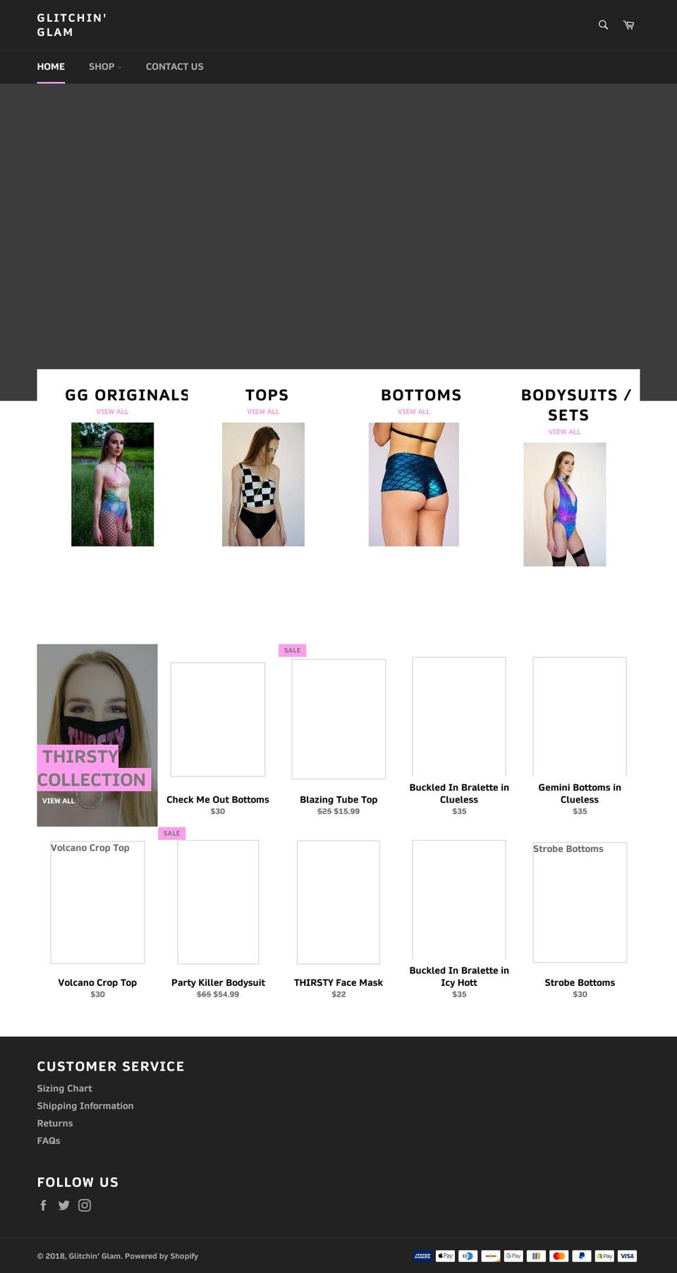 glitchinglam.com — Shopify storefront screenshot