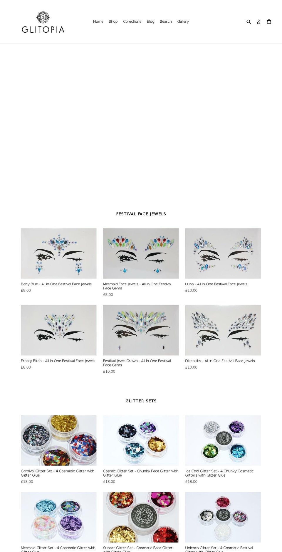 glitopia.com shopify website screenshot