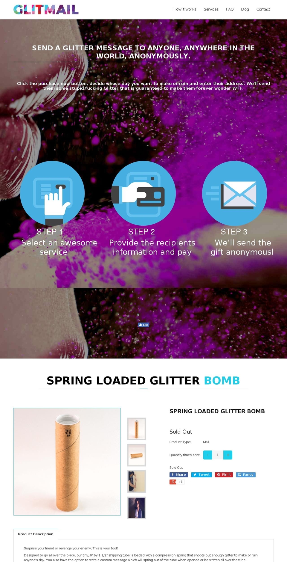 glitter.wtf shopify website screenshot