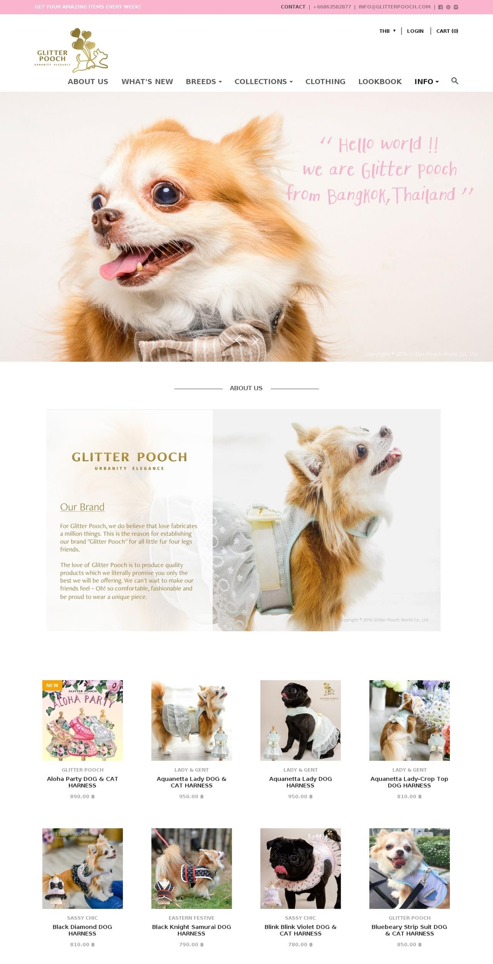 glitterpooch.com shopify website screenshot