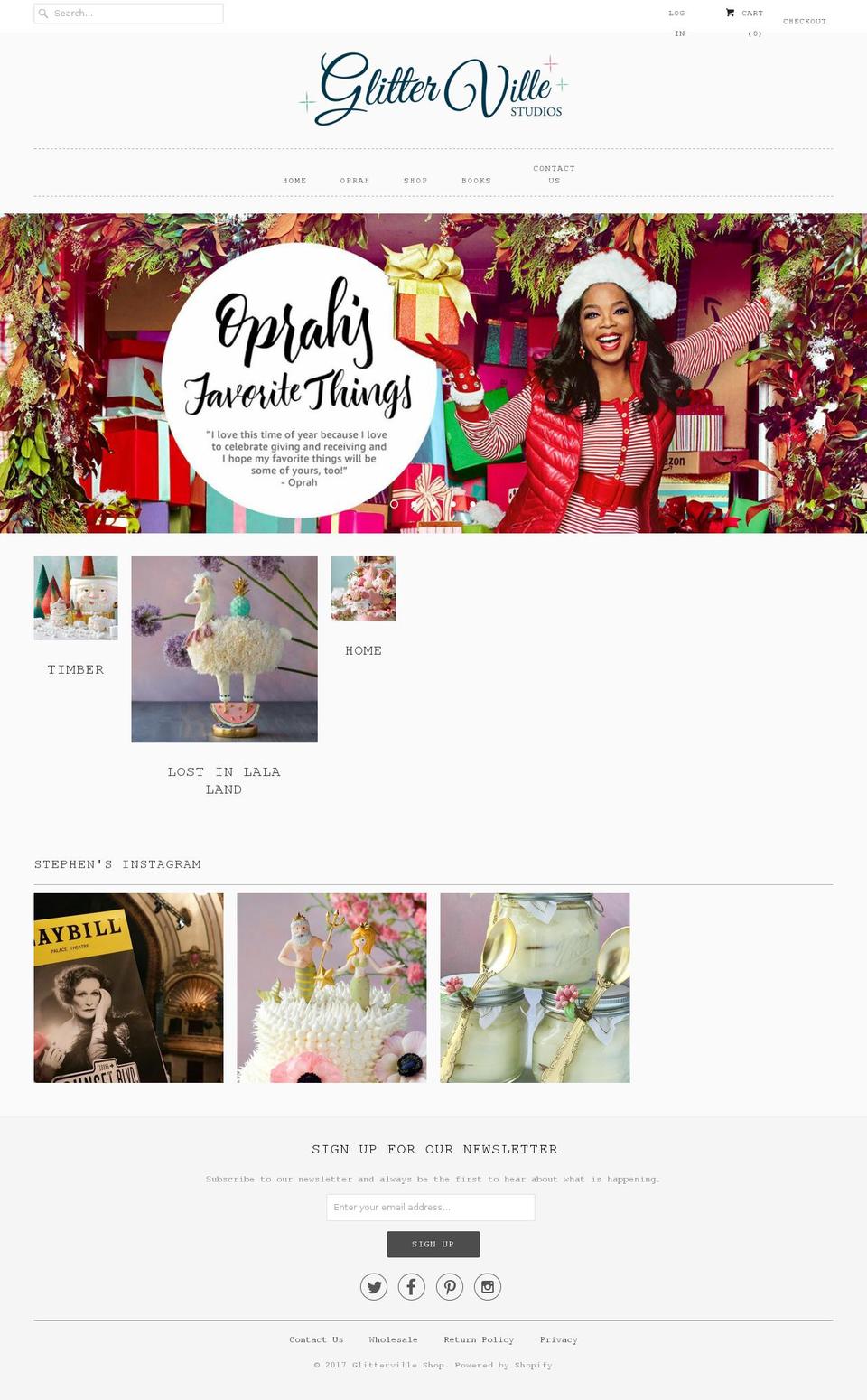 glitterville.com shopify website screenshot