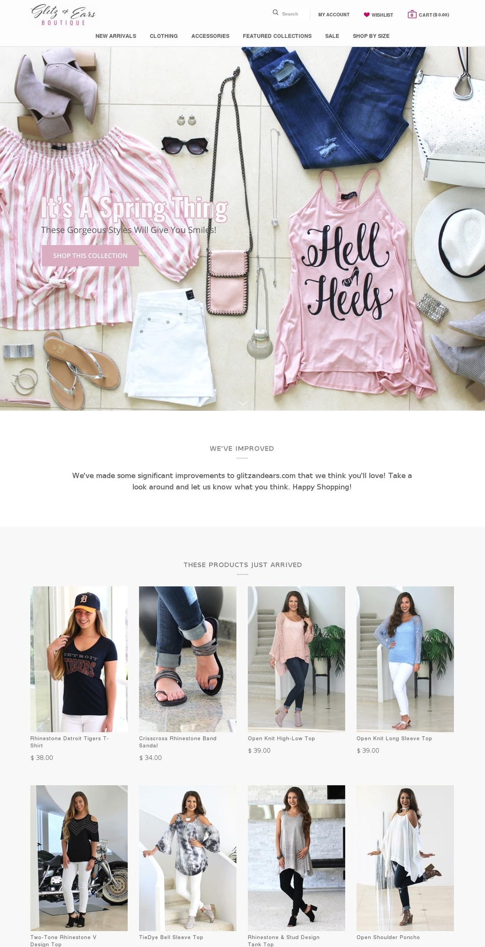 glitzandears.co shopify website screenshot