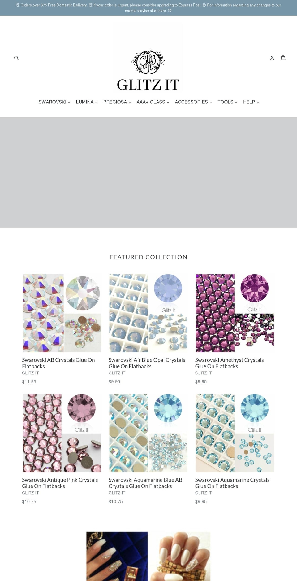 glitzit.com.au shopify website screenshot
